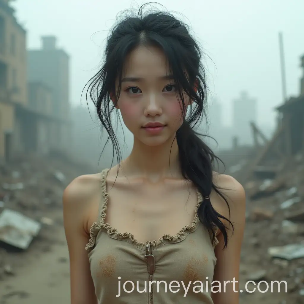 Shy-Asian-Girl-in-a-PostApocalyptic-Futuristic-City