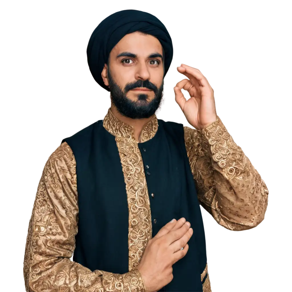 Traditional-Persian-Man-in-Cultural-Dress-PNG-A-Representation-of-Persian-Heritage-in-HighQuality-PNG-Format