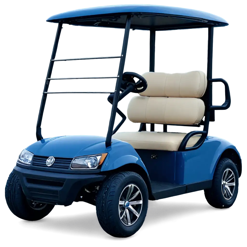 HighQuality-PNG-Image-of-a-Blue-Golf-Car-Enhance-Your-Content-with-Clarity