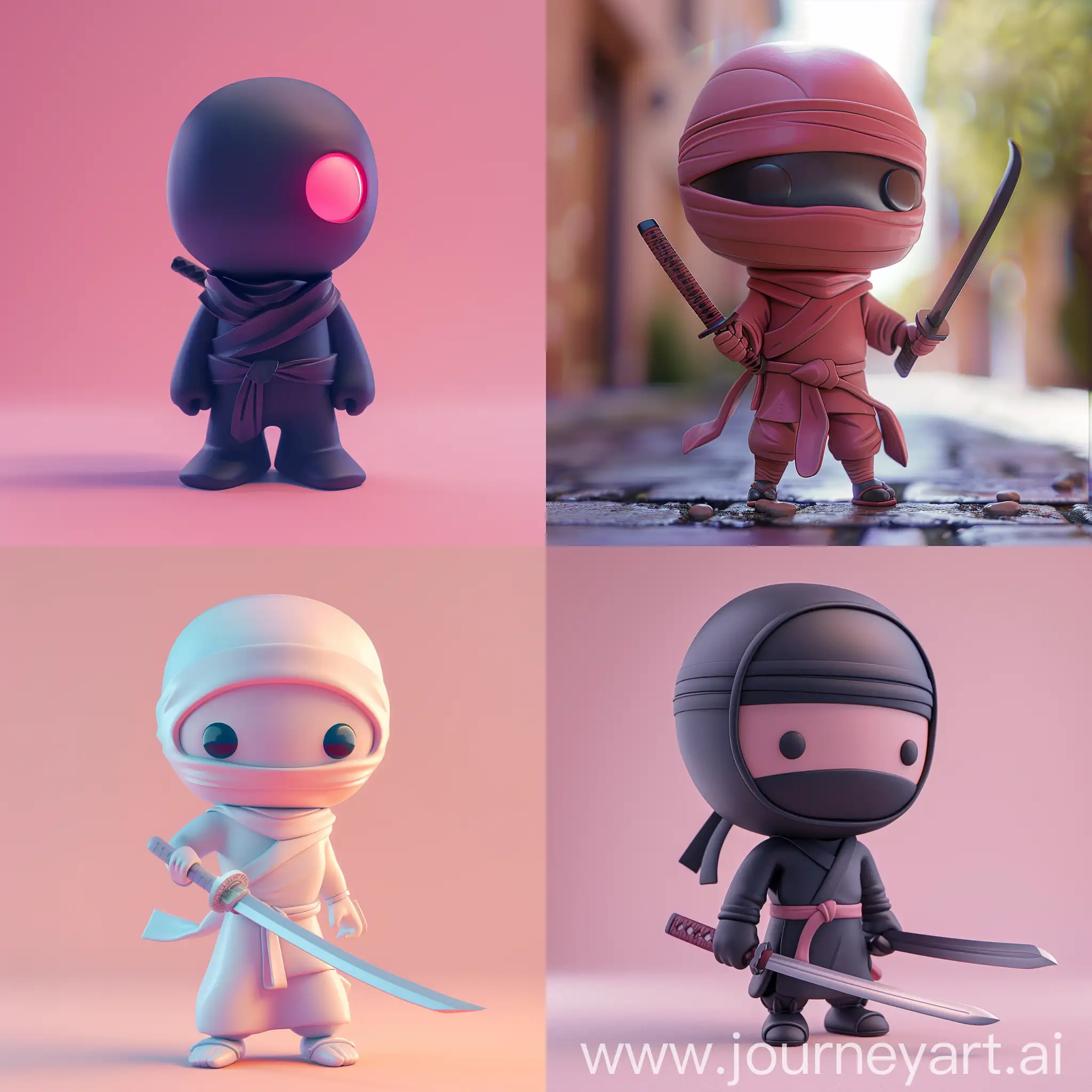 Tiny-Cute-Ninja-Toy-Standing-Character-in-Soft-Pastel-Colors