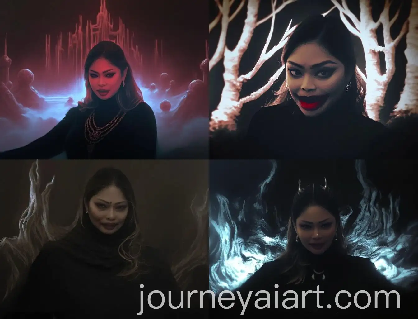 Dark-Fantasy-Horror-Scene-with-Rainbow-and-Architecture