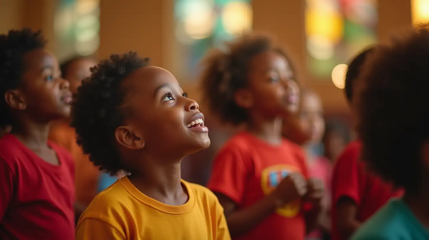 African American Children in Childrens Church