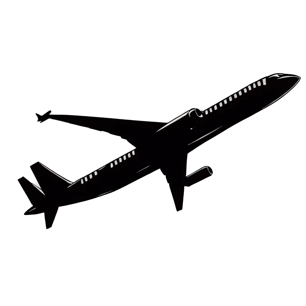 Minimalist-Airplane-Taking-Off-PNG-Image-for-Modern-Design-and-Branding