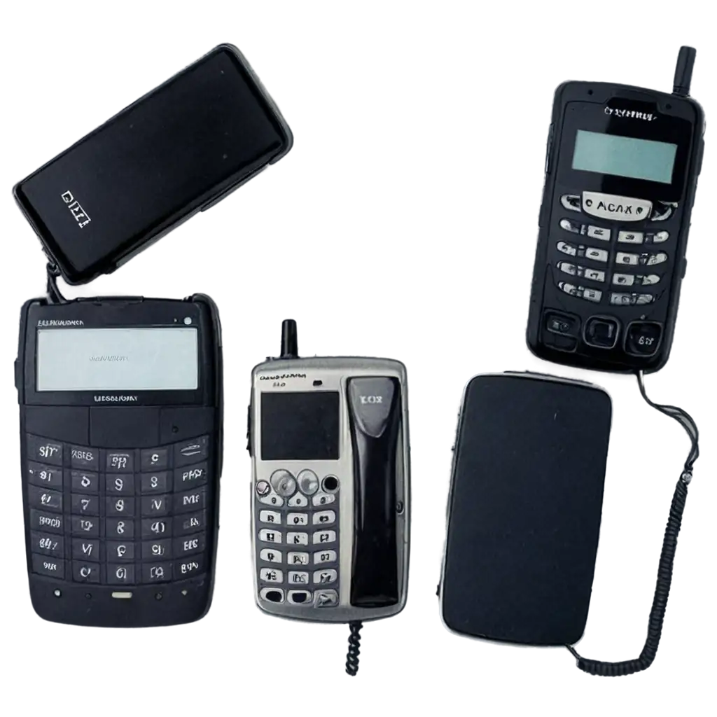 HighQuality-PNG-Image-of-Various-Old-Cellphones-Enhance-Your-Design-Projects