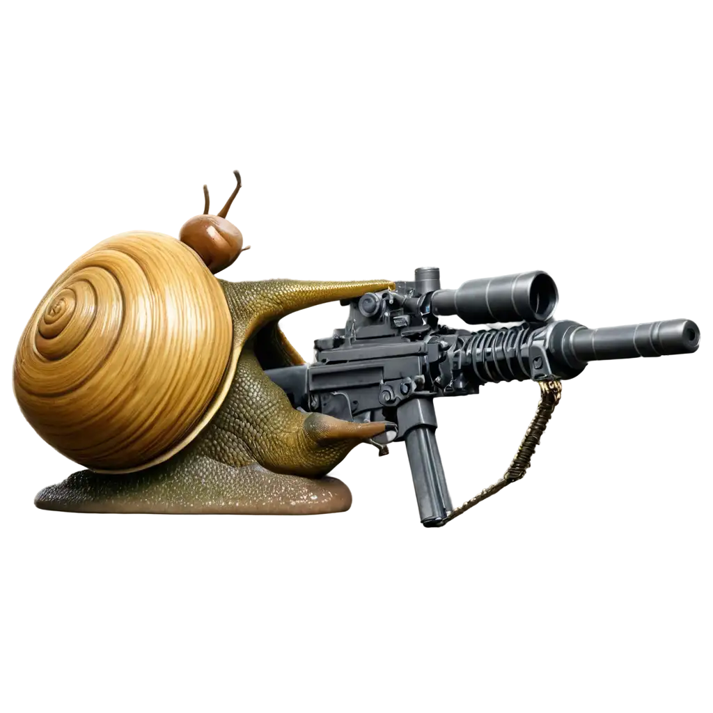 Snail-with-Machine-Gun-in-Military-Uniform-PNG-Image-Creative-Art-for-Online-Engagement