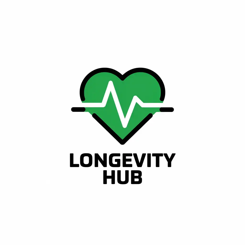 LOGO Design for Longevity Hub Health Symbol with Moderate Style for Sports Fitness Industry