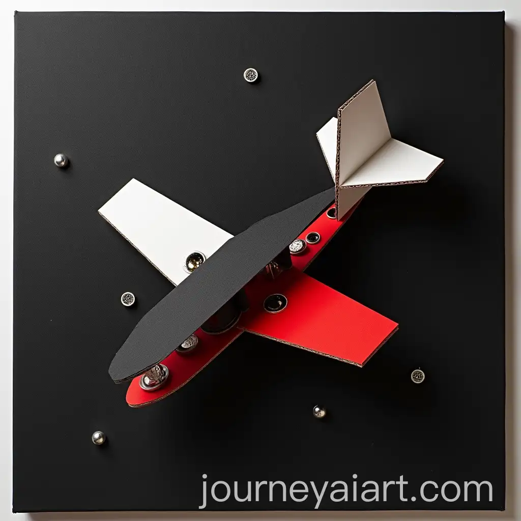 3D-Black-Foam-Board-with-Abstract-Shapes-and-Metallic-Elements