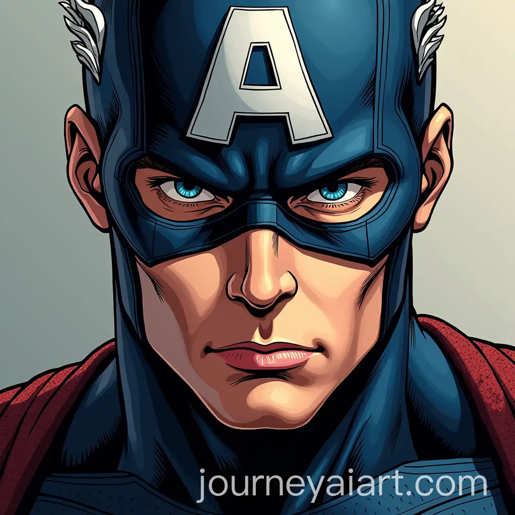Captain-America-ComicAI-Art-Prompt-Expansion-Style-Face-with-Justice-Legend