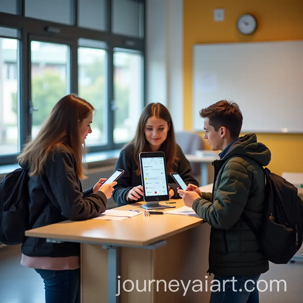 High-School-IT-Stand-Assisting-Italian-Students-with-Mobile-App-Updates