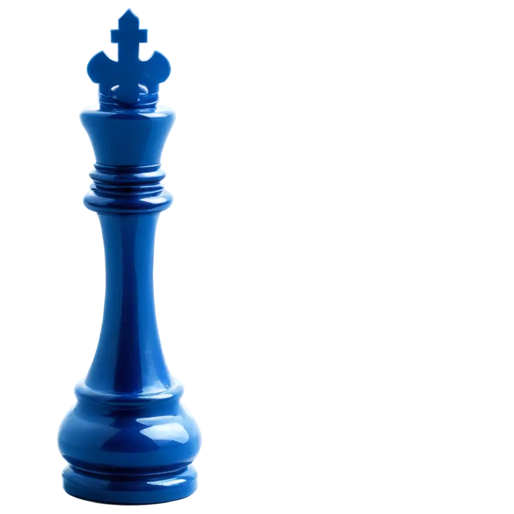 Blue-Shiny-Chess-Piece-PNG-Image-for-Creative-Projects-and-Digital-Use