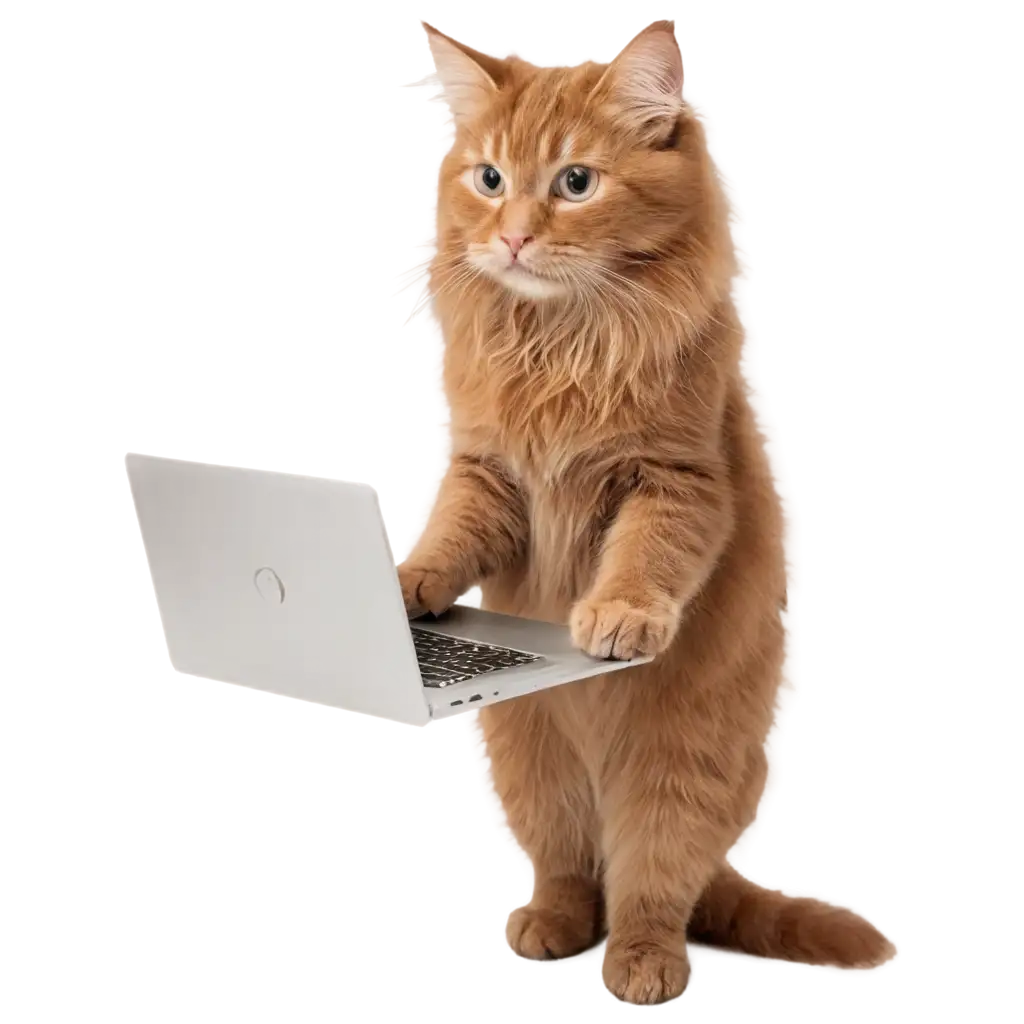 Cute-Cat-with-Laptop-PNG-Image-HighQuality-and-Versatile-Digital-Artwork