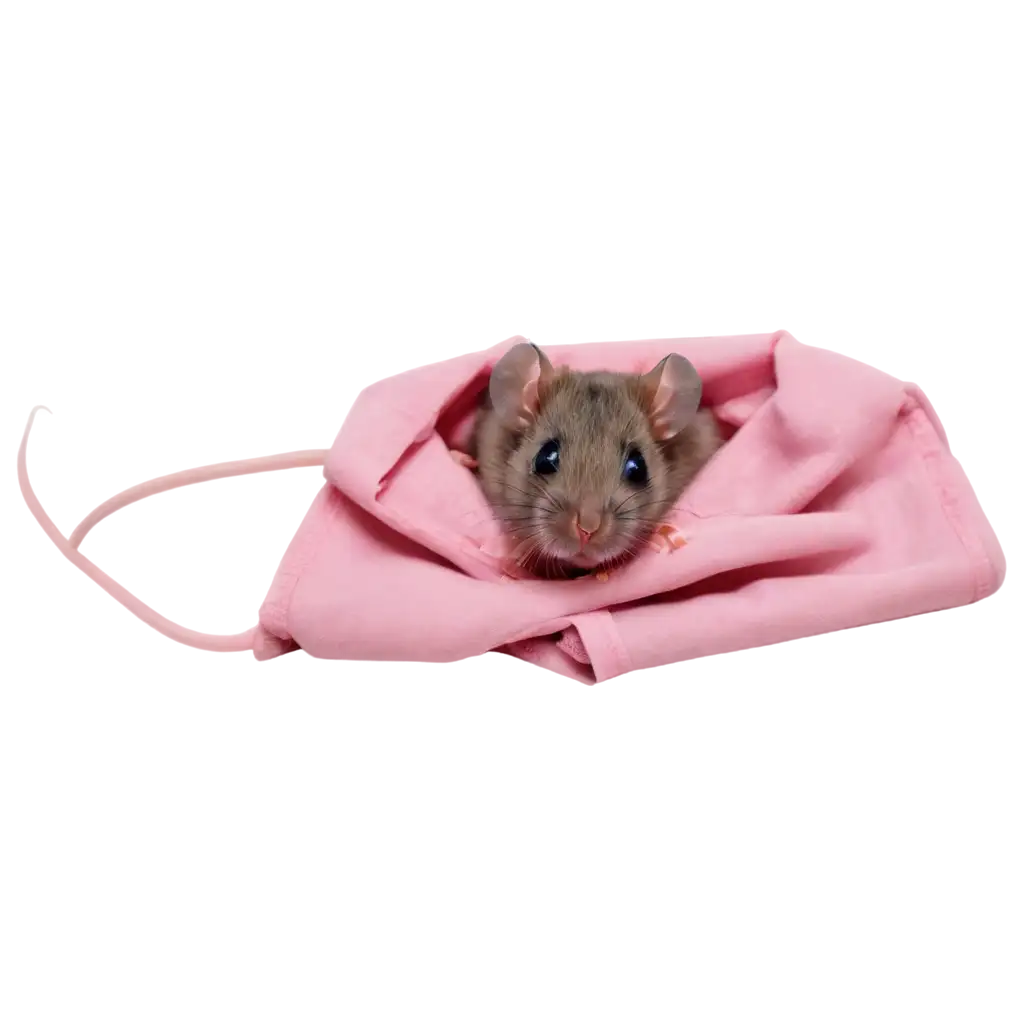 Dynamic-PNG-Image-A-Mouse-Emerging-from-a-Shirt-in-a-Captivating-Artistic-Representation