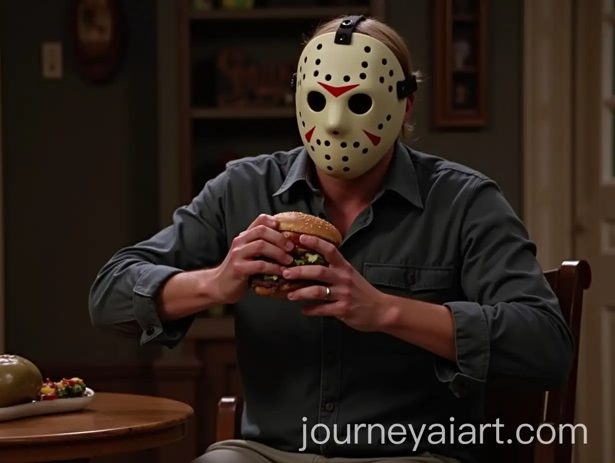 Jason-from-Friday-the-13th-Eating-a-Hamburger