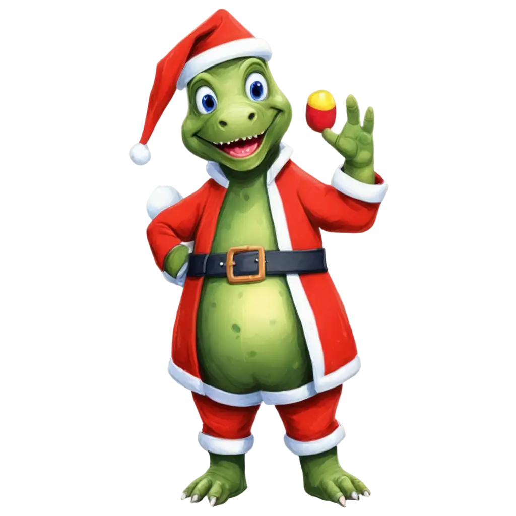 Friendly-Cartoon-Dinosaur-Santa-Claus-PNG-for-Holiday-Fun-and-Creative-Design