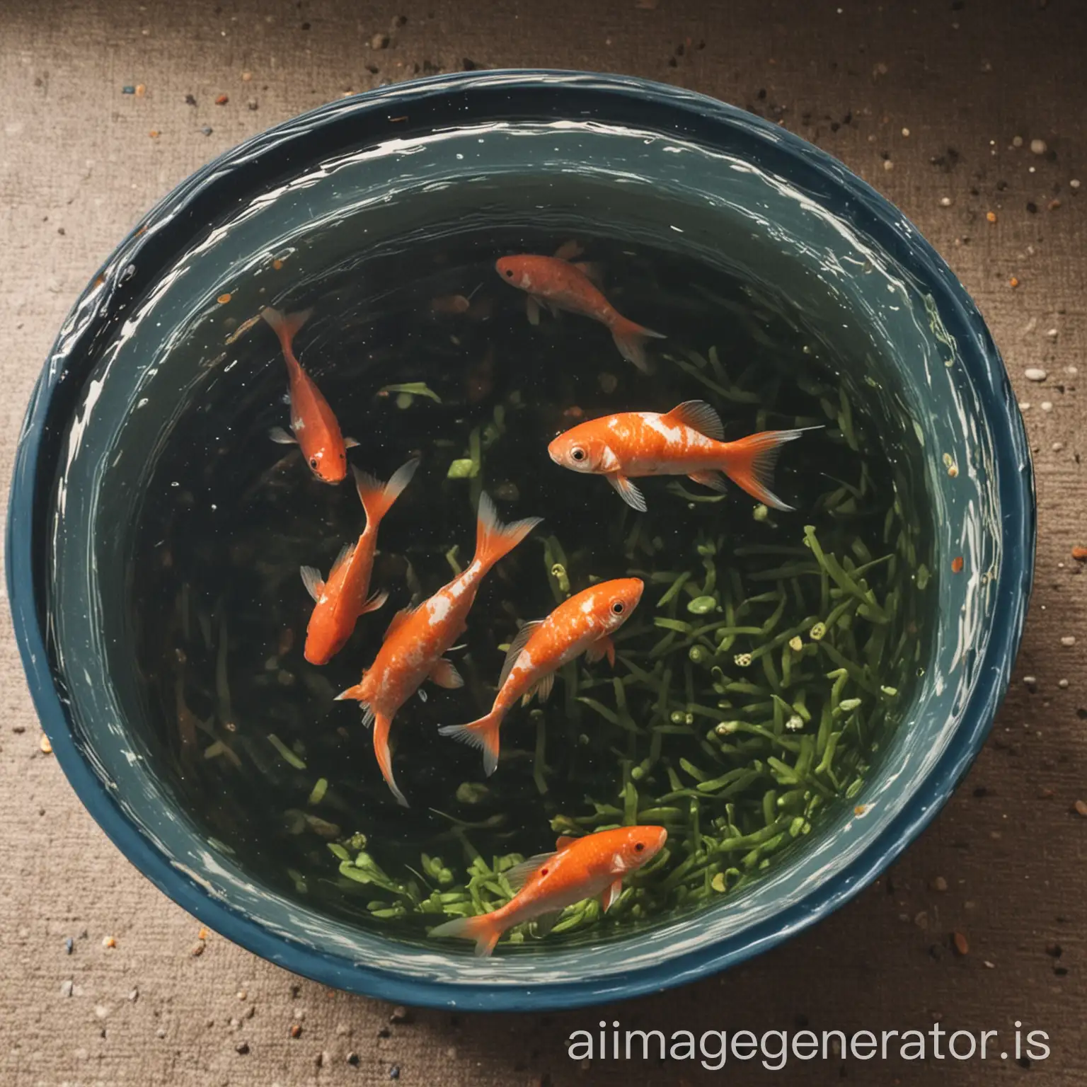 Fish-Swimming-in-Secure-Food-Bowl