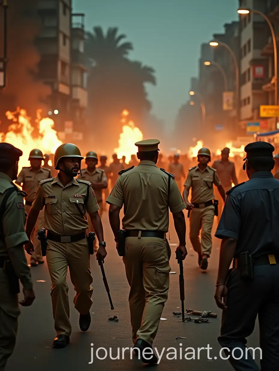 IntAI-Art-Prompt-Expansionense-Urban-Battle-Between-Indian-Police-and-Criminals-in-Chaotic-Nighttime-Street