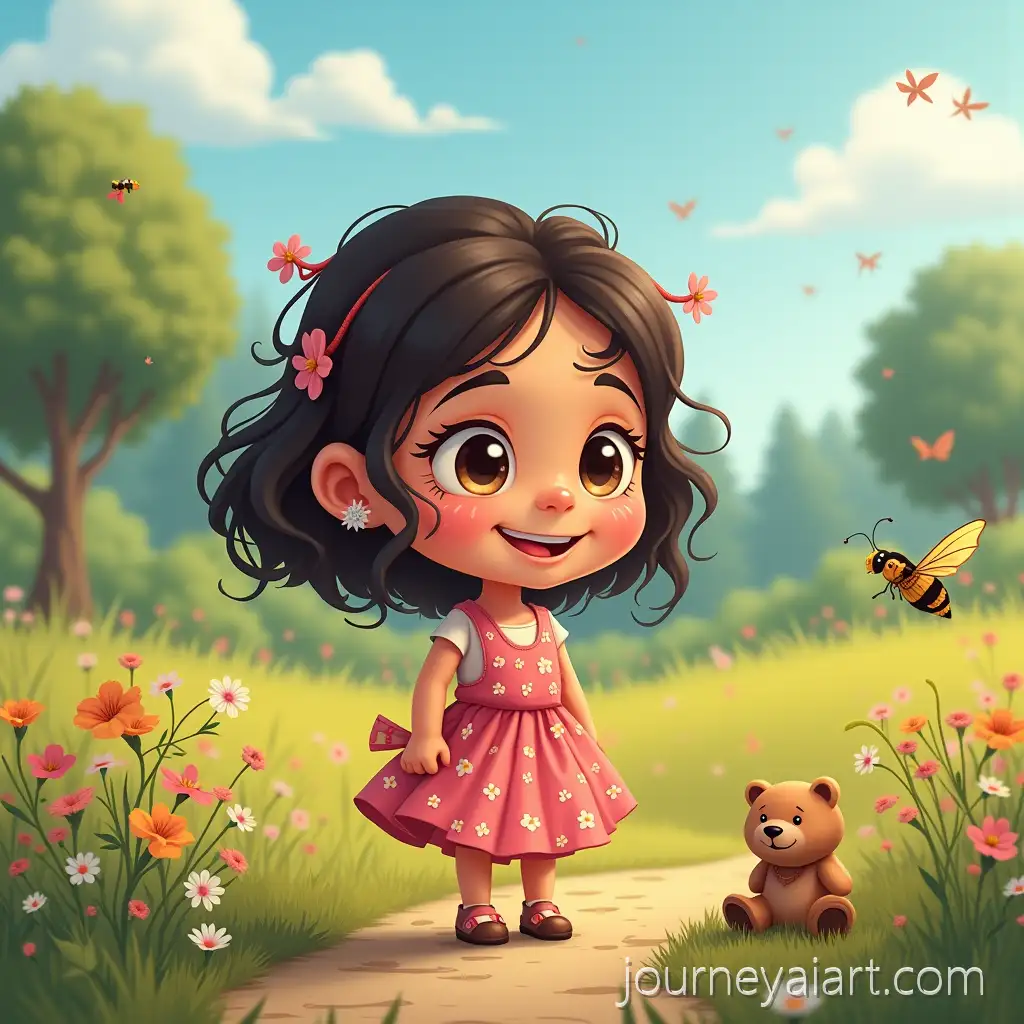 6YearOld-Heroine-Nour-with-Her-Magical-Adventures-in-a-Garden-with-Animal-Friends
