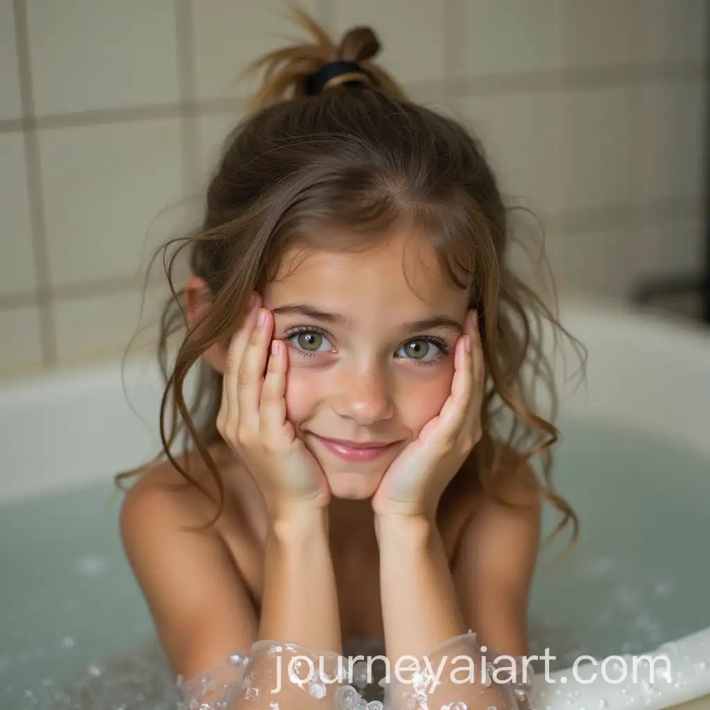 Young-Girl-After-Bathing-Square-Aspect-Ratio-Artwork
