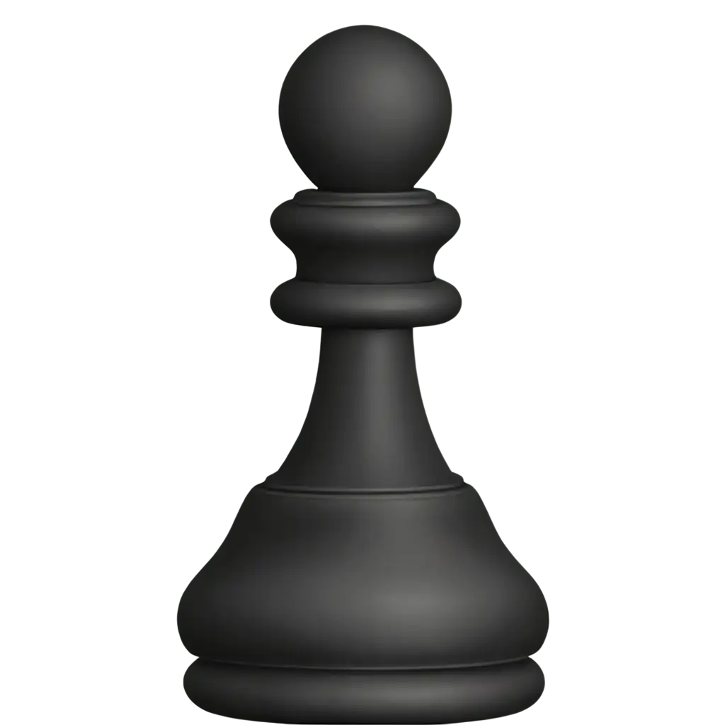 Black-Chess-Pawn-PNG-HighQuality-Transparent-Image-for-Design-Web-Use