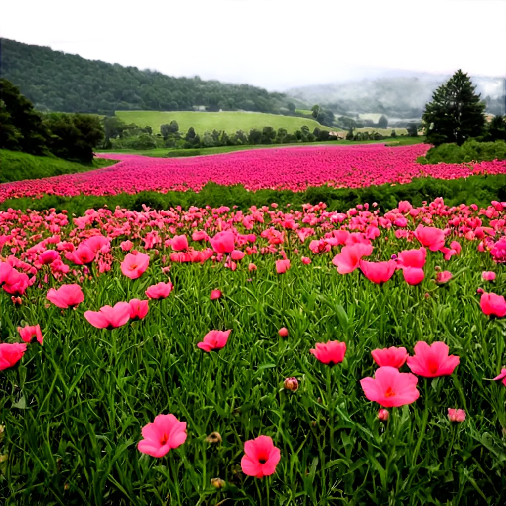 Vibrant-Flowers-FieldPNG-Image-Usage-Scenarios-PNG-Image-Perfect-for-HighQuality-Digital-Art-Projects