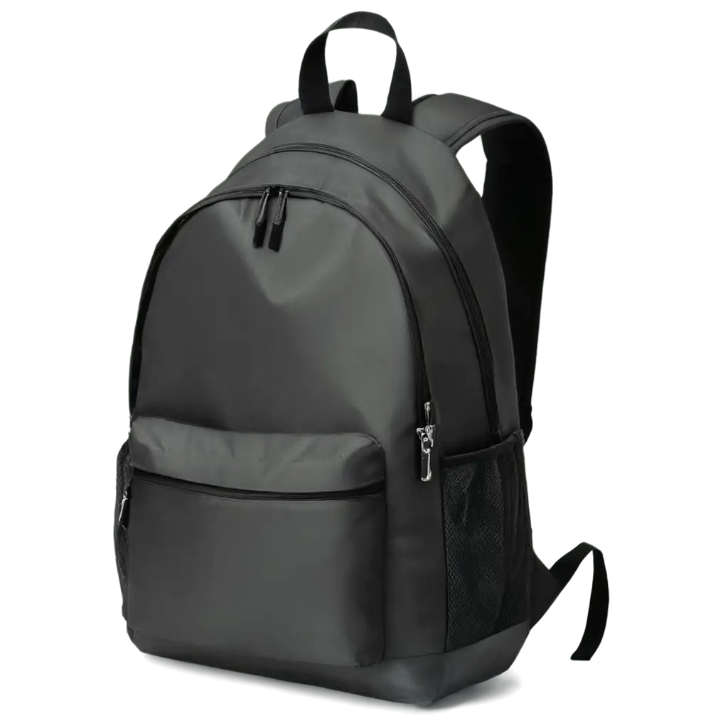 HighQuality-PNG-Image-of-a-Black-School-Backpack-with-Pockets