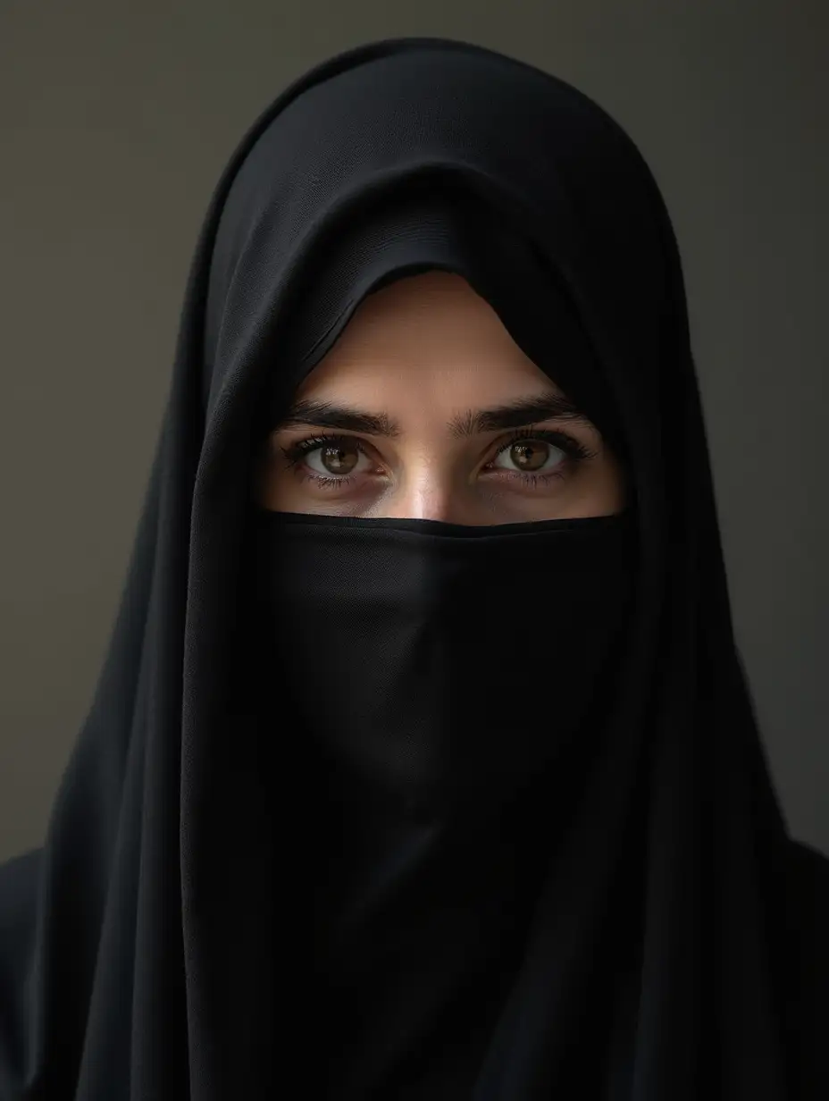 a veiled Lebanese woman