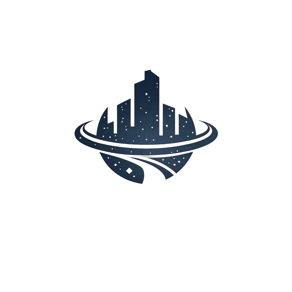 LOGO-Design-For-QianYuIT-Cosmic-City-Vector-Logo-for-Internet-Industry