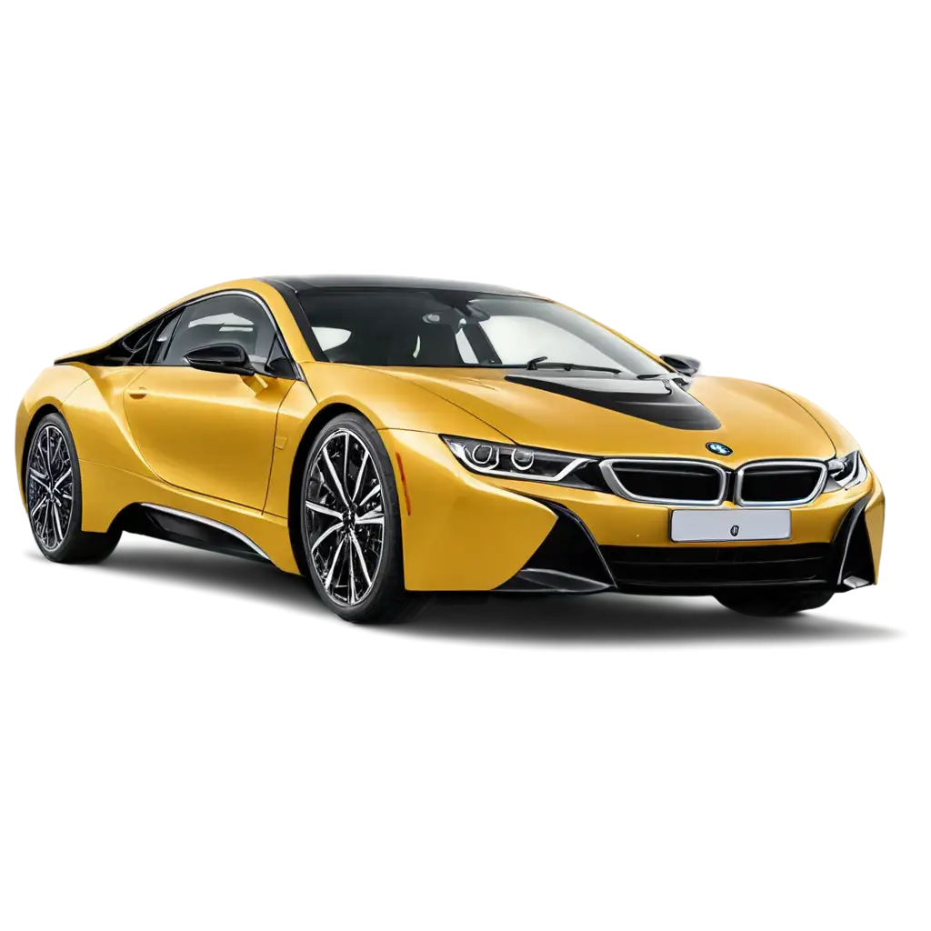 BMW-I8-AMARELA-OURO-PNG-Image-Luxury-Car-Design-in-Golden-Yellow