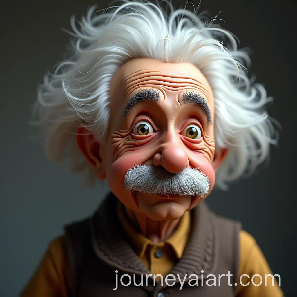 Albert-Einstein-MidJourney-in-3D-Art