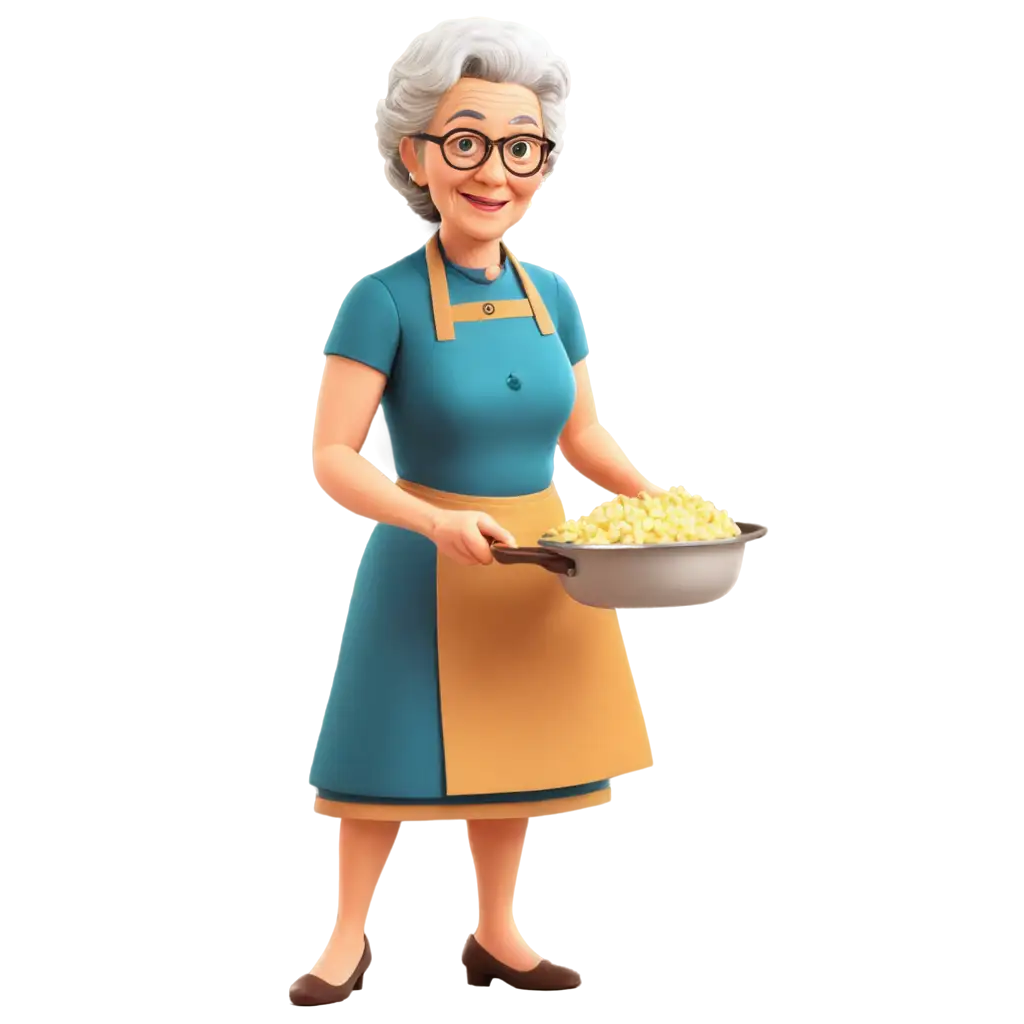 Grandma-Cooking-Cartoon-PNG-Heartwarming-Illustration-of-Traditional-Cooking