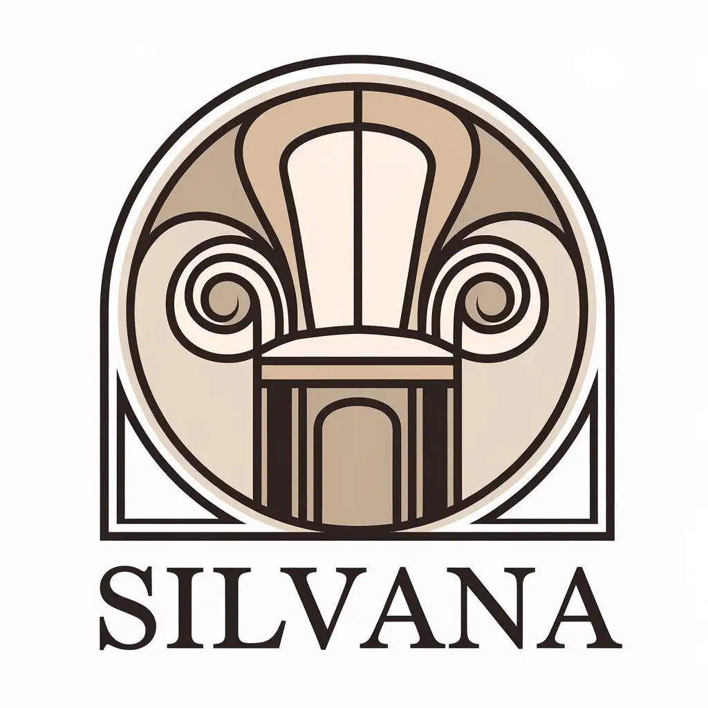 LOGO-Design-for-Silvana-Furniture-Elegant-and-Modern-with-a-Touch-of-Warmth