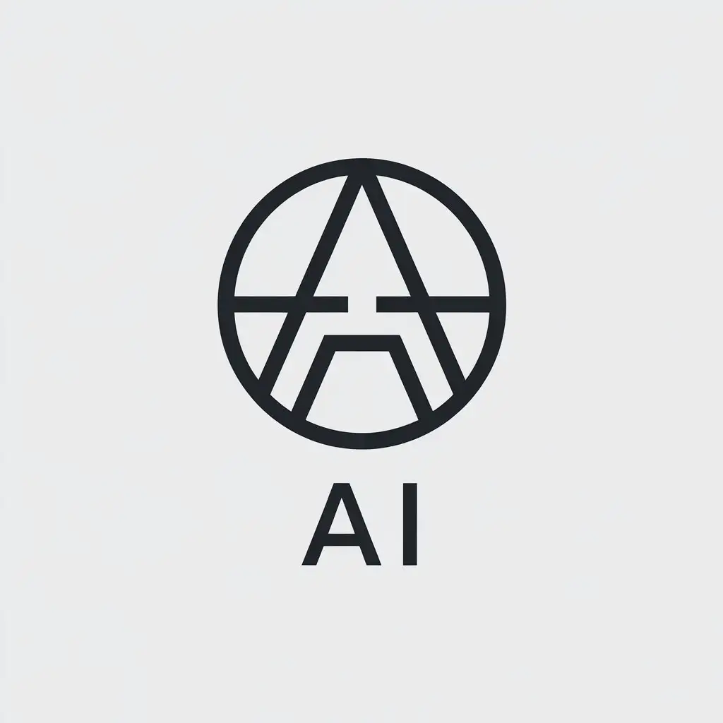 LOGO Design for Ai Minimalistic Circle Symbol in Technology Industry