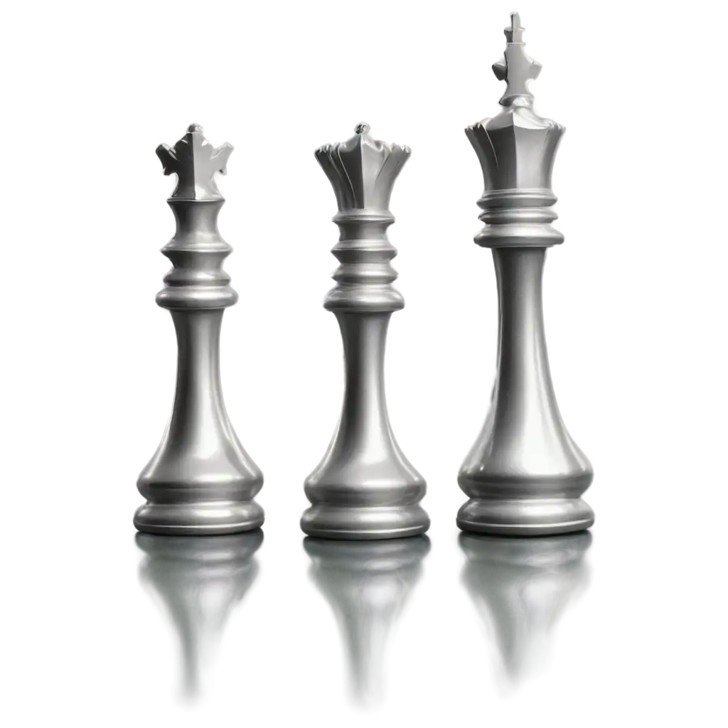 Realistic-Silver-Chess-Pieces-PNG-with-Intricate-Engravings-and-Metallic-Sheen-for-Luxury-Designs