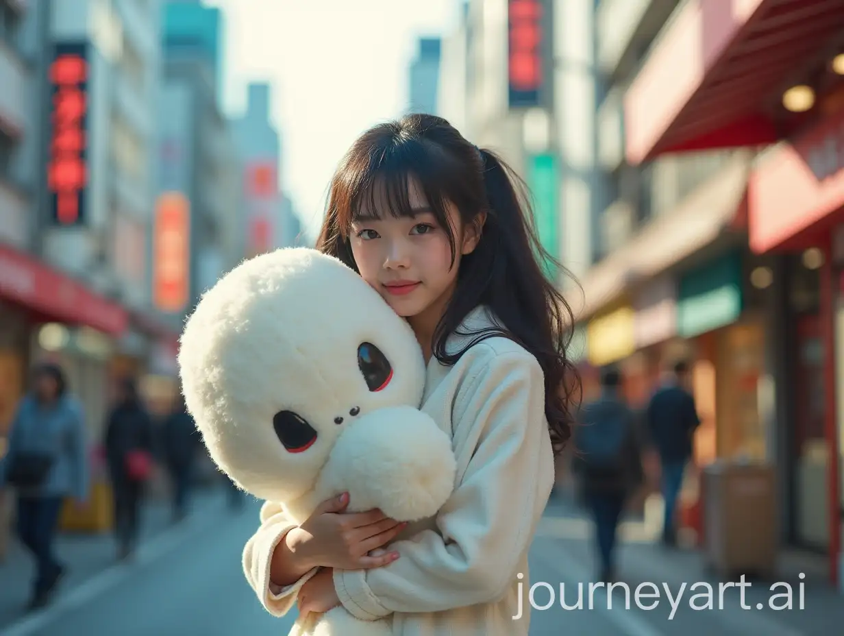 White-Plush-Toy-Carrying-Woman-Inspired-by-Tokyo