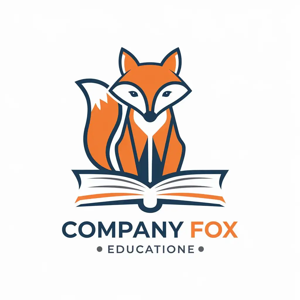 LOGO Design for Company Fox Vector Fox Symbol for Education Industry