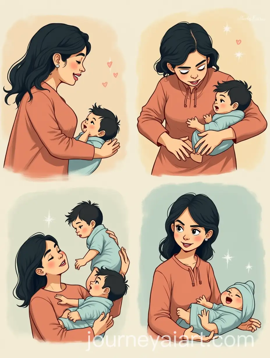 Comic-Series-Iranian-Woman-Transforms-ManAI-Image-Prompt-Expansion-into-Baby-Boy