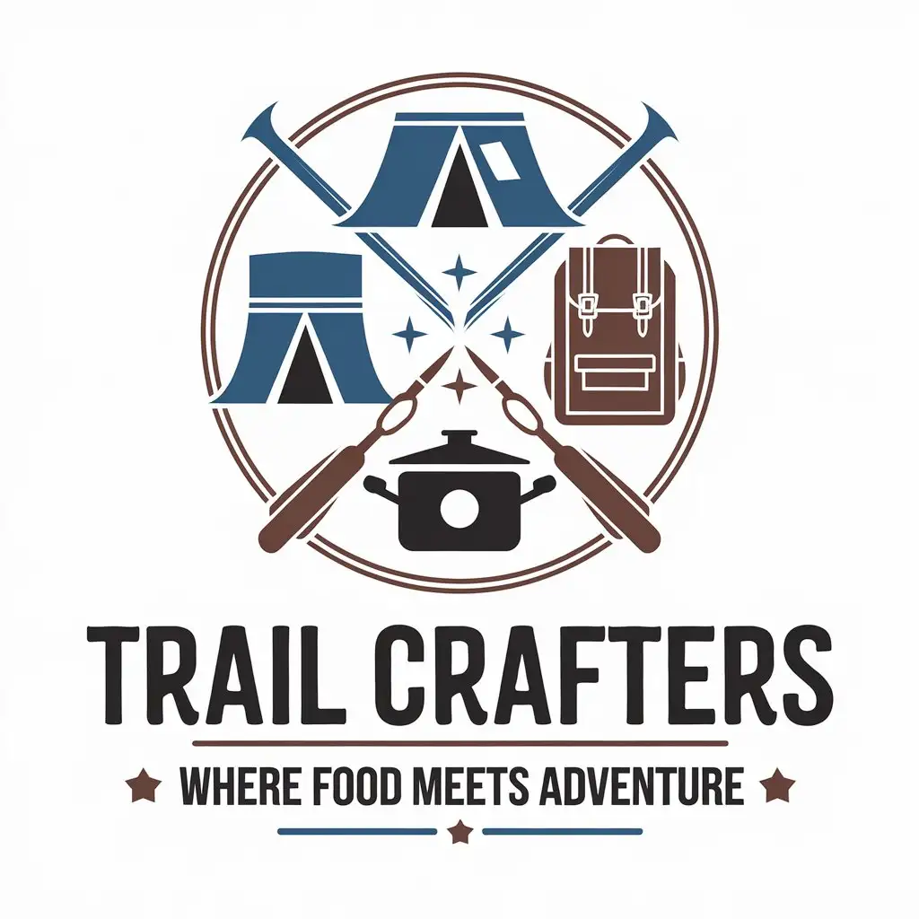 LOGO Design for Trail Crafters Where Food Meets Adventure Retail Industry Theme