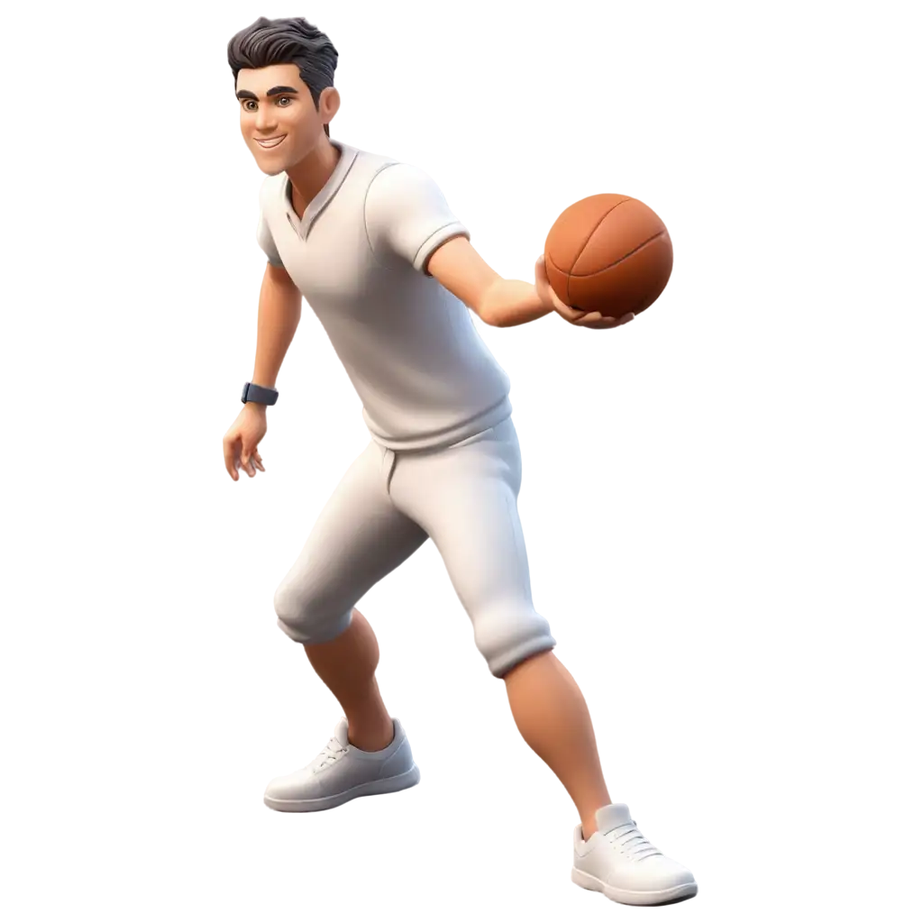 3D-Figurine-of-a-Man-Playing-Volleyball-HighQuality-PNG-Image-for-Versatile-Use