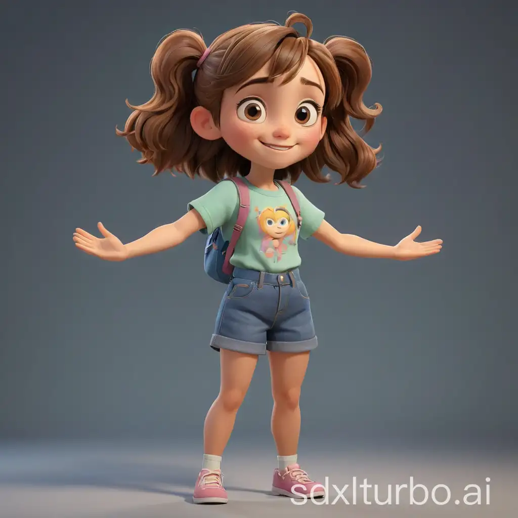 Charming-6YearOld-Girl-3D-Model-in-Pixar-Style-TPose