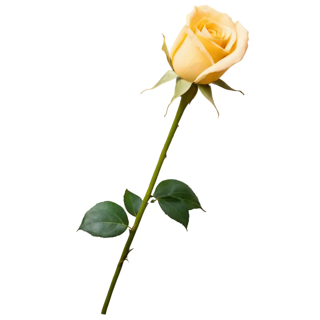 Premium-Quality-PNG-Image-of-a-Yellow-Rose-Enhance-Your-Visual-Content-with-Clarity-and-Detail