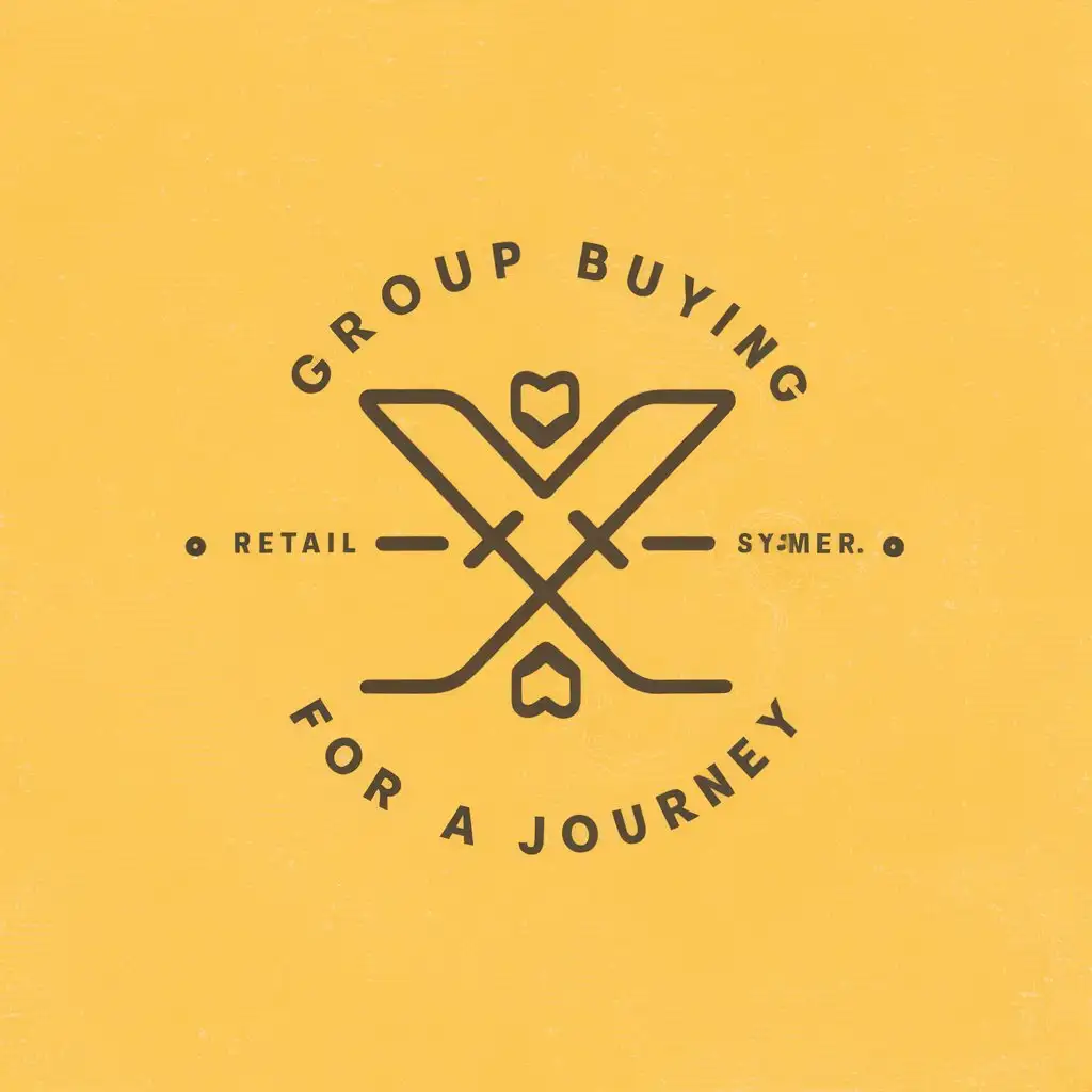 a vector logo design,with the text "group buying for a journey", main symbol:XY,Moderate,be used in Retail industry,clear background