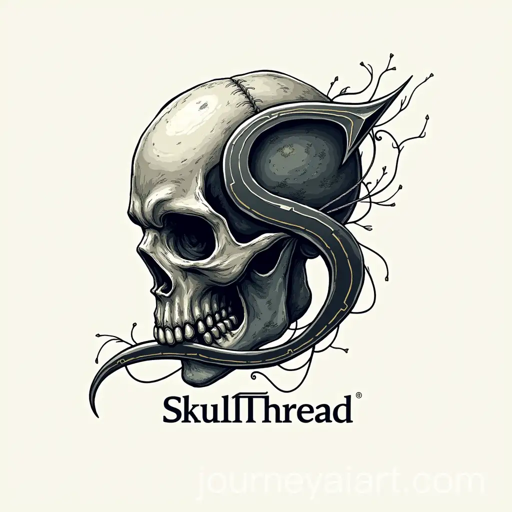 Bold-and-Artistic-Logo-Design-for-SkullThread-Brand