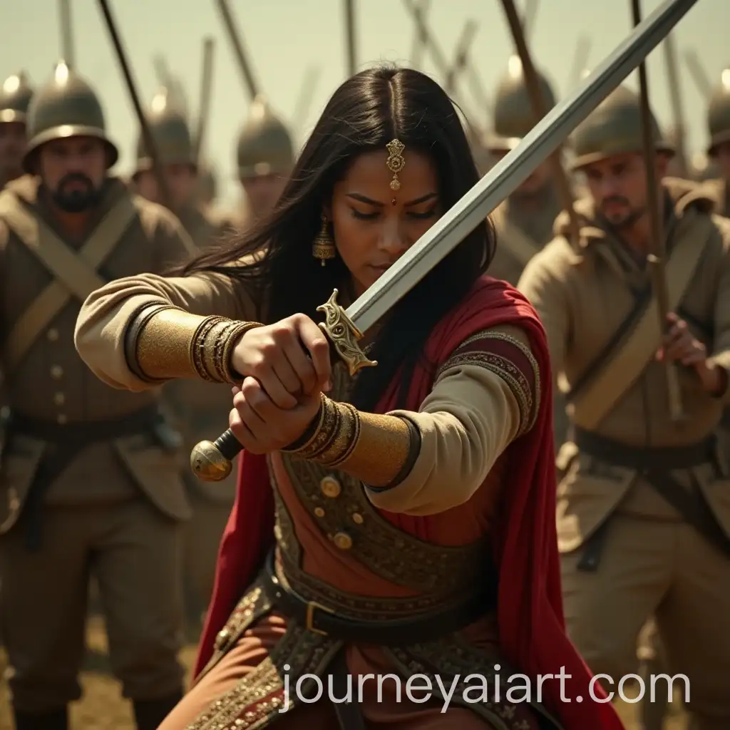 Rani-in-Action-Swift-Sword-Strikes-Against-Enemy-Soldiers