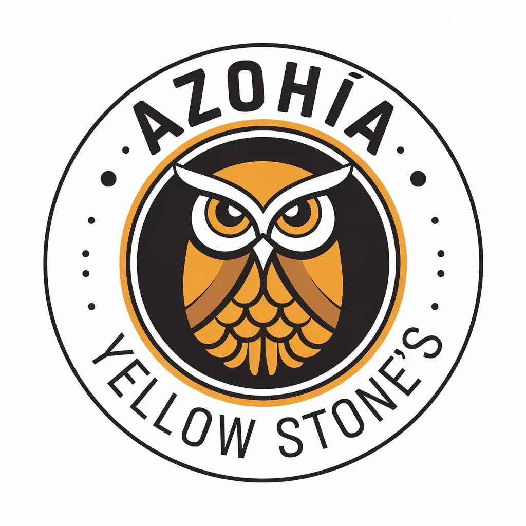 LOGO Design for AZOHA YELLOW STONES Caravan Owl with a Travel Theme