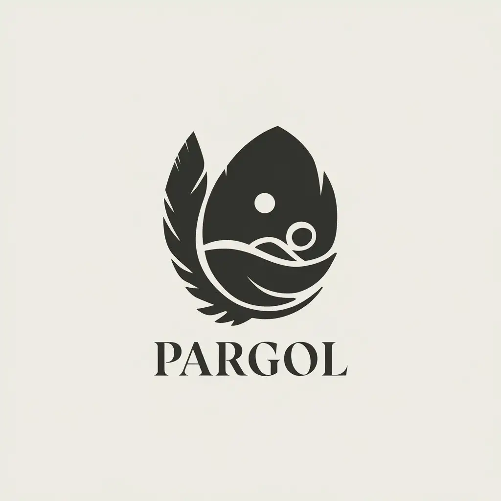 LOGO Design for Pargol Feathers and Sleep Theme with Vector Style