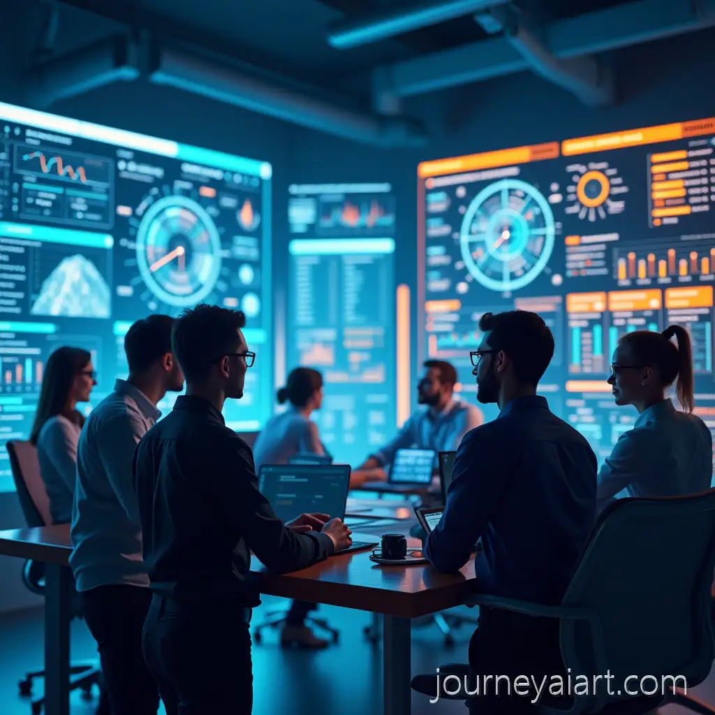 Diverse-Project-Managers-Collaborating-in-Futuristic-HighTech-Office-with-AI-Interfaces