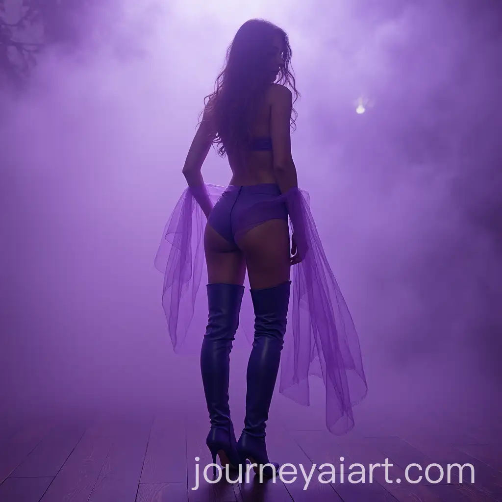 Mystical-Woman-in-Lavender-Hues-with-ThighHigh-Leather-Boots
