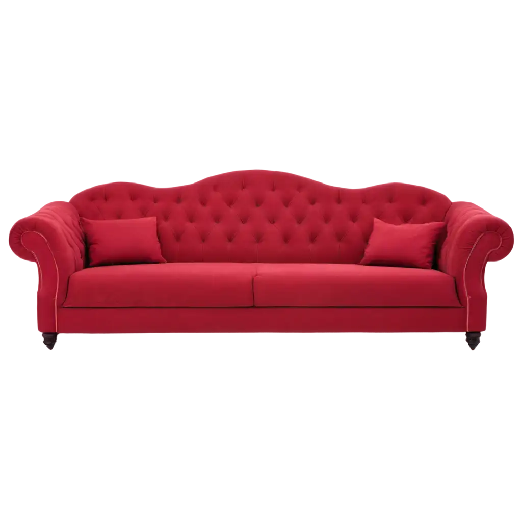 red luxury sofa