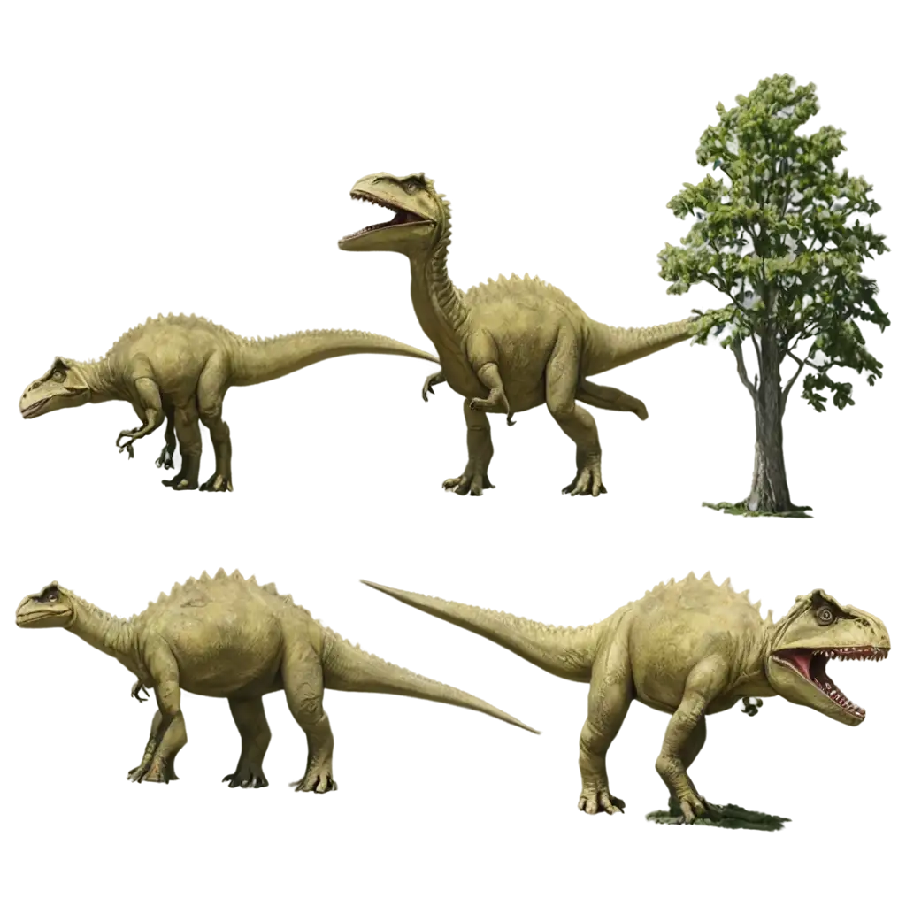 Dinosaurs-and-Trees-PNG-Image-Capturing-Prehistoric-Wonders-in-HighQuality-Clarity