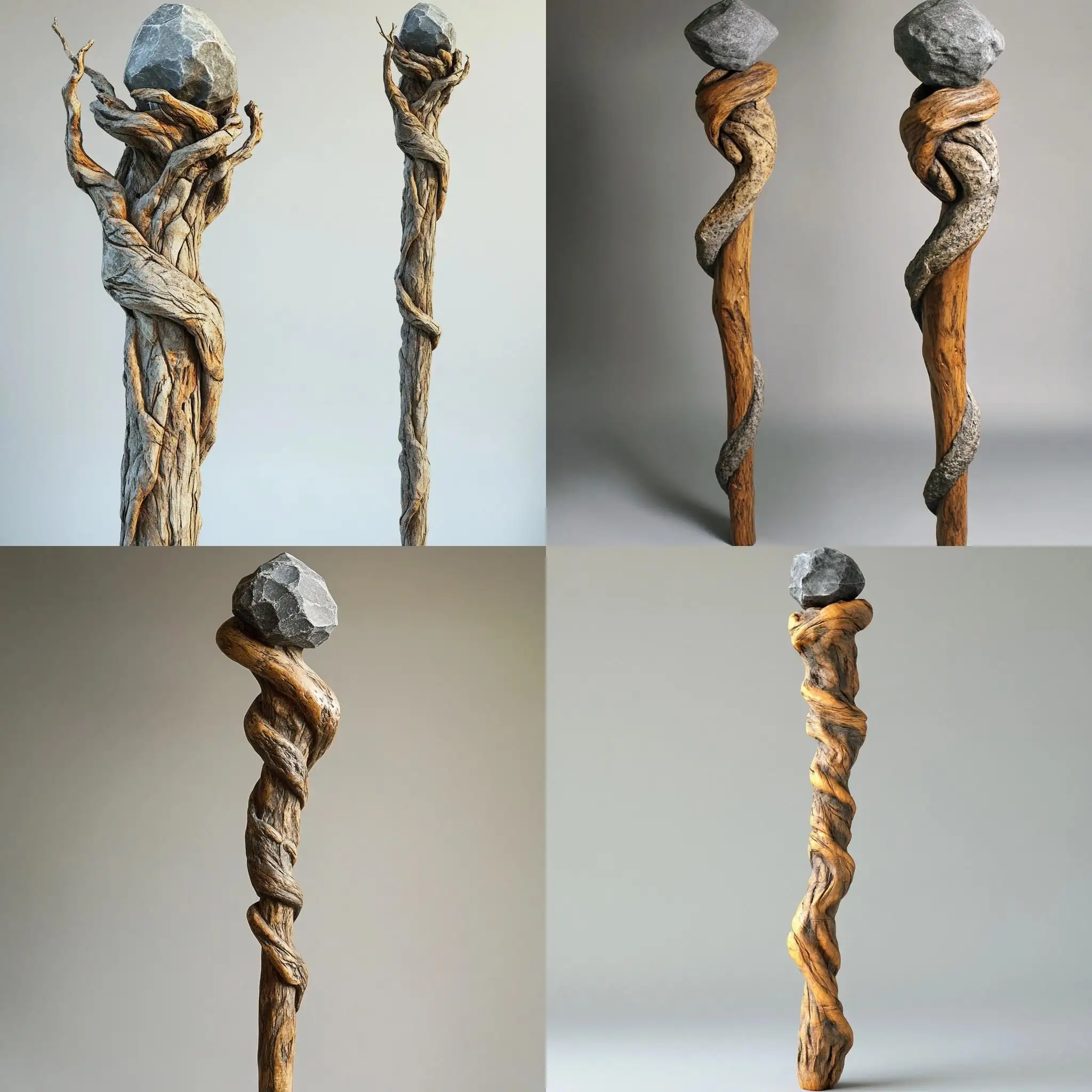Ancient-Wizard-Staff-with-Gnarled-Wood-and-Gray-Stone-Top